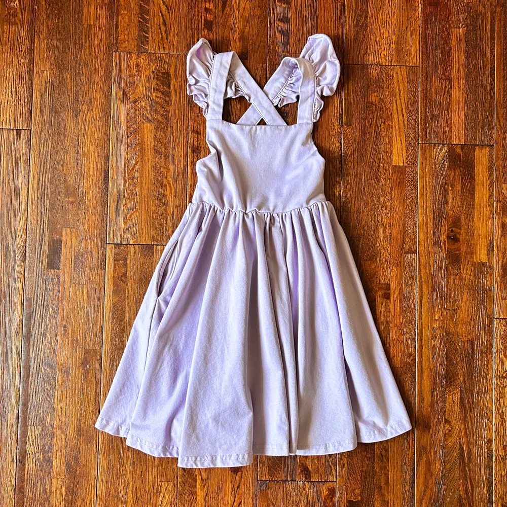 Ollie Jay Rosita Dress (Pinafore Twirl) - Lavender, Girls Size 5